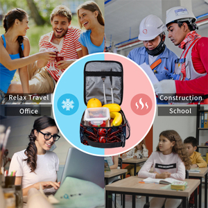 Borsa Termica Portatile per il Pranzo Red Spider, Nuova Moda per Bambini, con Isolamento Termico Spesso in Alluminio, Borsa Bento da Picnic per Studenti in Tela - Product Image 6