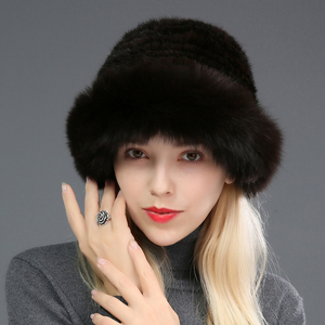 Bất Đan <span class=keywords><strong>Mink</strong></span> <span class=keywords><strong>Fur</strong></span> <span class=keywords><strong>Hat</strong></span> Với Fox <span class=keywords><strong>Fur</strong></span> Trim Đối Với Phụ Nữ Đối Với Đảng Made Trong Tin tưởng Nhà Cung Cấp Của Nhà Máy - Product Image 2
