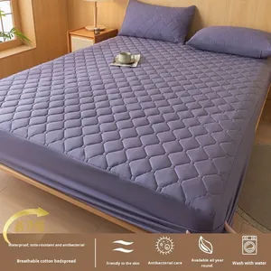 Protège-matelas matelassé imperméable anti-urine, pièce unique, avec coton ajouté, épaissi, anti-poussière, pour la maison - Product Image 6