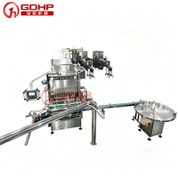 Ligne de remplissage à chaud automatique GDHP GHRG-10 avec refroidissement, bouchage et étiquetage, en acier inoxydable SUS304/SUS316, pour Baume du Tigre, 12 têtes, 10 000 bouteilles