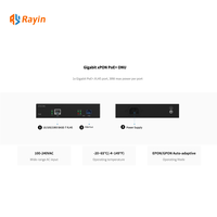 Rayin 1 Port PSE ONU XPON MDU GPON EPON FTTH 1GE 5G POE 30W/15W Serat Optik untuk Penggunaan Industri