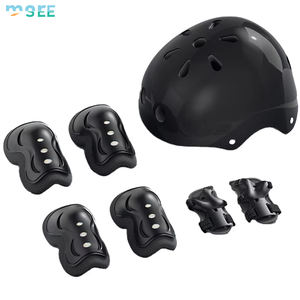 Ensemble de protection SeeMore pour le patinage, le cyclisme, le vélo, les rollers, les trottinettes, les casques de vélo pour enfants, les genouillères, les protections de casque - Product Image 3