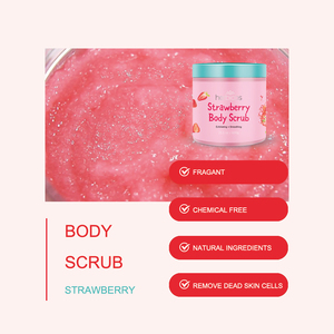 Scrub Corpo Coreano alla Fragola, <span class=keywords><strong>Gommage</strong></span> Corporeo Schiarente allo Zucchero, Esfoliante Delicato - Product Image 3