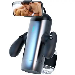 Handvat Zuiger Vliegtuig Cup Video Game Vliegtuig Cup Telescopische Vibrator Mannelijke Masturbator Cup Automatische Mannelijke Masturbator