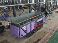 Déchiqueteur mobile de déchets volumineux de type chenillé MSTD670 pour ferraille, tuiles en acier colorées et déchets d'appareils électroménagers, capacité 15-40T/H