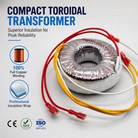 Transformateur toroïdal personnalisé OEM ODM de 20VA à 3000VA en acier au silicium à faible EMI pour alimentation audio et médicale CE RoHS ISO