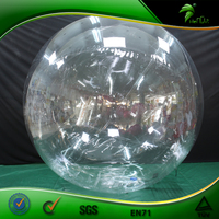 Ballon gonflable transparent personnalisé avec fermeture à glissière double couche ballon gonflable portable Hongyi jouet gonflable