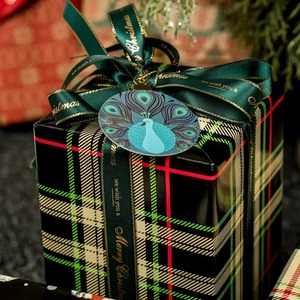 Custom Eco-Friendly Recyclable Plaid <b>Pattern</b> PE Coated <b>Paper</b> Roll Single Side Waterproof Gift Craft Packaging Offset Printing - Product Image 3