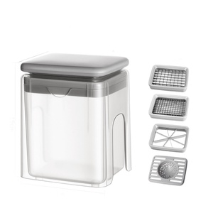 Food Grade ABS Manual <b>Vegetable</b> <b>Chopper</b> Multifunctional Mandoline Slicer with Stainless Steel Blades Onion Dicer for Kitchen - Product Image 2