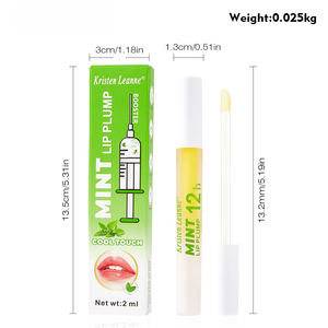 KRISTEN LEANNE Vente en gros Dudu Lips Huile à lèvres transparente rafraîchissante à la menthe poivrée hydratante et fixante de l'hydratation 12 heures - Product Image 5