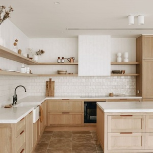 Meubles de cuisine modernes modulaires, designs personnalisés, structure en bois massif, ensemble imperméable, fabricants de meubles de cuisine en Australie - Product Image 6
