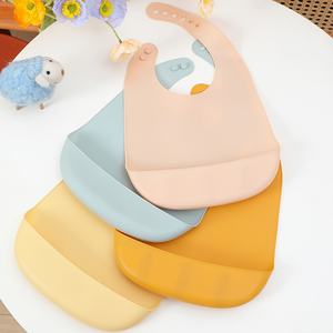 Ensemble d'alimentation en silicone carotte bavoirs bébé réglables doux pour manger hailian Lyjenny - Product Image 3