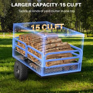 ロングウィン 680kg ATVユーティリティスチールポリダンプトレーラー（16インチホイール付き）庭、農場、バイク、ATV用 - Product Image 5