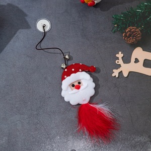 Baguette de chat de Noël avec plumes, peluche et clochette pour chats – Jouet interactif pour animaux de compagnie - Product Image 3