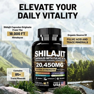 Cápsulas de Shilajit del Himalaya 8 en 1 de Marca Privada al por Mayor, 20450 mg de Ácido Fúlvico, <span class=keywords><strong>Ashwagandha</strong></span>, Ginseng, Energía, Apoyo Inmunológico <span class=keywords><strong>para</strong></span> Adultos - Product Image 4