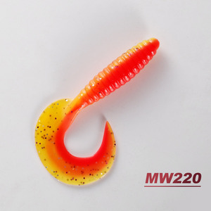NOEBY S3119 8.5CM 7g Soft Bait con grande coda di nastro di un sacco di azione Big Grub Worm esche da pesca per acqua dolce e salata - Product Image 2
