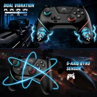 Control Inalámbrico para Nintendo Switch Pro, Conexión BT, Compatible con Accesorios de Juegos Móviles, Motor de Vibración, Joystick, Gamepad