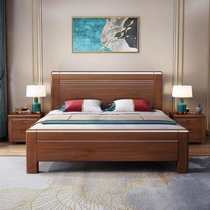 <span class=keywords><strong>Letto</strong></span> in Legno di Noce Moderno Cinese di Ottimo Valore, Altamente Resistente all'Umidità, per Uso in <span class=keywords><strong>Camera</strong></span> <span class=keywords><strong>da</strong></span> <span class=keywords><strong>Letto</strong></span> di Appartamenti - Product Image 2