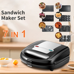 เครื่องทำอาหารเช้า เครื่องทำแซนวิช เครื่องทำวาฟเฟิล เครื่องทำโดนัท เตาไฟฟ้าอเนกประสงค์ รุ่น B907 - Product Image 3