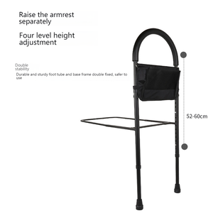 Rails de lit pour la sécurité des adultes âgés, rail d'assistance de lit avec double barres d'appui Prévention des chutes Rails latéraux de lit pour personnes âgées Handicap - Product Image 5
