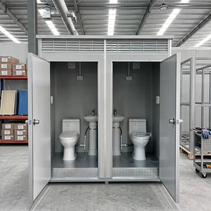 Baño Portátil Móvil Público de Buena Calidad, Moderno, Económico y Duradero, Tipo Cabaña Pequeña - Product Image 1