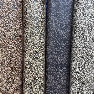 Hot sale special material leopard print PVC leather for shoes handbags