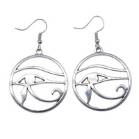 Boucles d'oreilles pendantes vintage gothiques Montagne Mer Arbre Forêt pour femmes, en acier inoxydable avec crochet