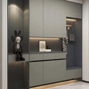 Zapatero Moderno de Alta Calidad, Zapatero de Madera de Múltiples Niveles con Cajones de Almacenamiento - Product Image 1