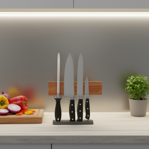 Support mural magnétique pour couteaux Vevor 10 pouces, en acier inoxydable, aimant puissant, organisateur de rangement de cuisine, design minimaliste - Product Image 2