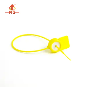 Sigillo di sicurezza numerato giallo sigilli in plastica Anti-manomissione da 190mm per tag