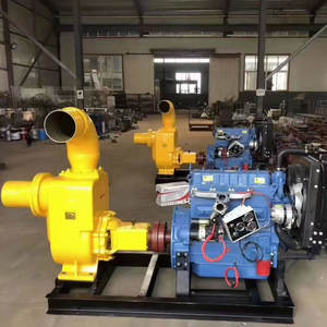 Ensemble de pompe à eau diesel remorquable, construction robuste en fer, débit élevé, moteur triphasé pour l'irrigation à grande échelle des exploitations agricoles - Product Image 2