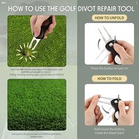 Prix d'usine OEM Metal Golf Divot Tool Ball Maker avec logo personnalisé