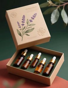 Biểu Tượng Tùy Chỉnh Thân Thiện Với Môi Tái Chế Giấy Bao Bì Hộp Cho Tinh Dầu Mỹ Phẩm Từ Đóng Cửa Tùy Chỉnh - Product Image 1