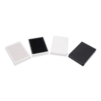 Microplaque de laboratoire personnalisée 8 bandes 96 puits PS Plaque Elisa blanche détachable pour lecteur de microplaque