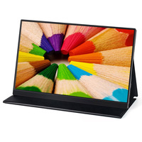 Monitor Portátil Extensible de 15.6 Pulgadas y 1080P, Monitor Portátil de 15.6 Pulgadas para Laptop, Negocios, Juegos, Pantalla Externa