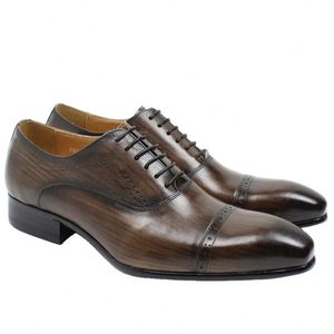 Men Lace up <b>Shoes</b> Dark Brown Elevator Formal Dress <b>Shoes</b> - Product Image 1