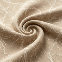 Tissu Brocart Teint 100% Polyester Tissé, Texturé, Élégant, Poids Moyen, Anti-Plis, Largeur 98 pouces, pour Rideaux et Draperies de Fenêtre - Vente en Gros