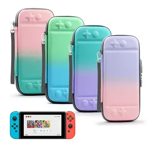 Rainbow Storage Bag For Nintendo Switch Case EVA Portable oled Console Game Carry Bag Pouch With Bracket Stand Game Accessories