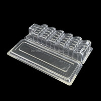 Scatola per Imballaggio Blister Trasparente in PET Ecologico Monouso con Stampa a Rilievo per Alimenti, Frutta, Insalata, Pane, Crema, Pranzo