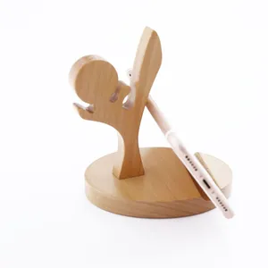 Hot Sell Wooden Universal Phone Holder Stand Smartphone Bracket desktop tablet holder for phone for ipad