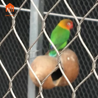 Filet anti-oiseaux pour enclos de zoo, clôture pour cages de tigres, grillage pour volières, maille en câble d'acier inoxydable flexible