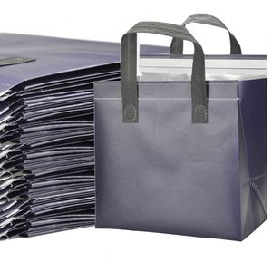 Custom Portable 15L Orange Non-Woven Disposable Self-Adhesive Cooler <b>Bag</b> for Coffee Food & Picnic Takeaway & Delivery - Product Image 3