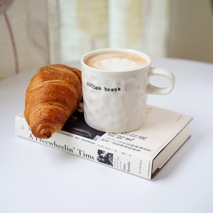 Taza de yogur con letras de cerámica estilo coreano Ins, taza de cereales para desayuno - Product Image 6