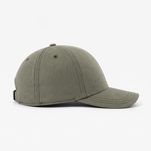 Casquette de baseball en coton sergé à 6 panneaux structurée avec patch en similicuir personnalisé, vente en gros, fabricant de chapeaux de sport - Product Image 6