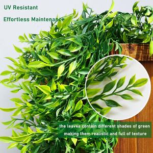 Artificial Green Vines 6ft Long Plastic <b>Leaves</b> <b>Wall</b> Hanging Ceiling <b>Decor</b> Greenery Garland - Product Image 4