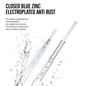 76mm 227kg 3 lần + mở rộng đầy đủ cửa trượt đường sắt hợp kim nhôm hạt Dải ngăn kéo mềm đóng undermount nhựa mềm đóng - Product Image 4