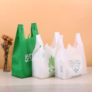 Warna kustom cetak Logo ramah lingkungan tas belanja tahan air Tote hijau dapat digunakan kembali tas anyaman - Product Image 6