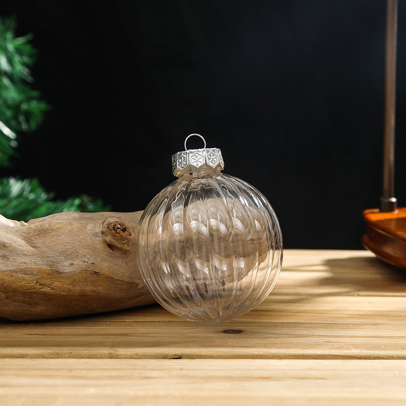 transparente- 8 cm en forma de melón