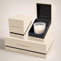 Produits écologiques, cadeaux de mariage, mini boîte en carton pour cadeaux, emballage de bougie avec impression personnalisée, bougie aromathérapeutique