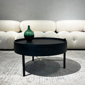Tavolino da Caffè Nordico Minimalista Moderno Multifunzionale con Combinazione Girevole e Spazio di Archiviazione, Durevole ed Ecologico in <span class=keywords><strong>Legno</strong></span> <span class=keywords><strong>Massello</strong></span> per <span class=keywords><strong>Soggiorno</strong></span> - Product Image 3